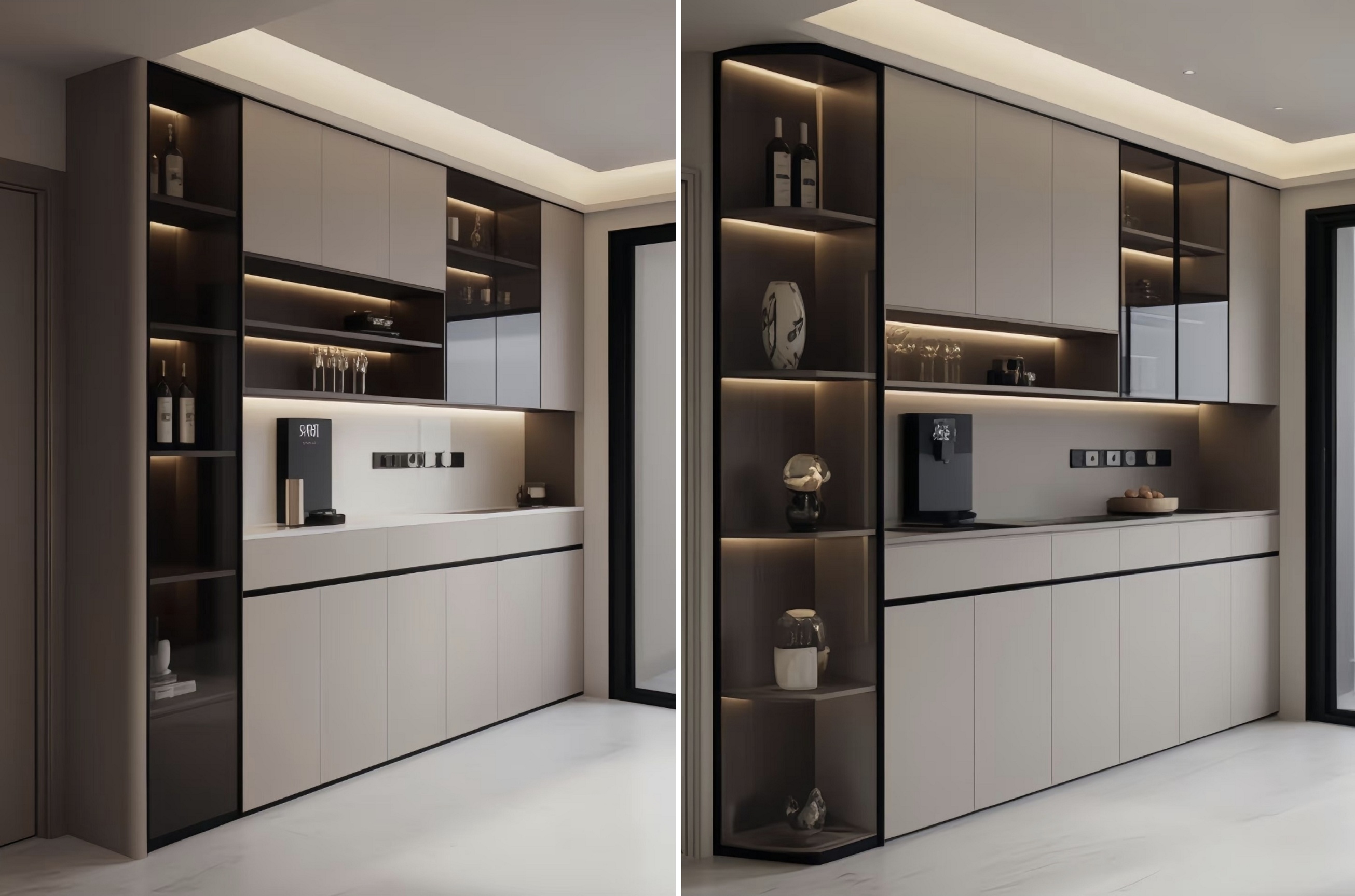 การออกแบบด้านข้างในการรับประทานอาหารที่สมดุลความสวยงามด้วยการใช้งานจริง